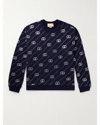 Gucci - Crystal-embellished Cotton-jersey Sweatshirt - Lyst