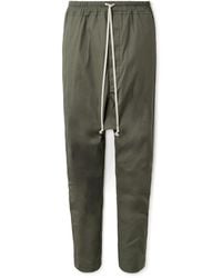 Rick Owens - Tapered Cotton-Blend Poplin Trousers - Lyst