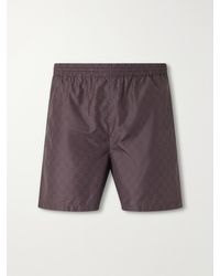 Gucci - Straight-Leg Gg Supreme Shell Swim Shorts - Lyst