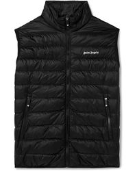Palm Angels - Logo-embroidered Quilted Shell Down Gilet - Lyst