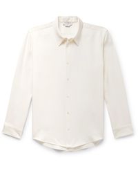 Gabriela Hearst - Quevedo Silk And Wool-blend Crepe Shirt - Lyst