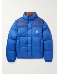 Moncler - Reversible Convertible Canvas-Trimmed Quilted Shell Down Jacket - Lyst
