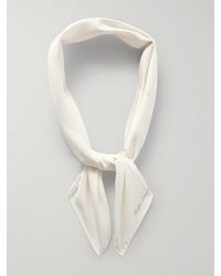 Ralph Lauren - Logo-Print Silk Scarf - Lyst