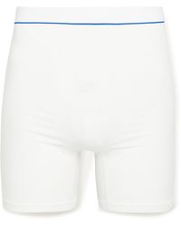 Hamilton and Hare Stretch-jersey Boxer Shorts - White