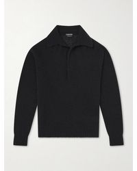 Tom Ford - Cashmere And Silk-blend Polo Sweater - Lyst