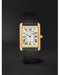 Cartier - Tank Louis Automatic 27.75Mm Large 18-Karat And Alligator Watch, Ref. No. Wgta0357 - Lyst