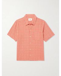 Folk - Gabe Cotton-blend Seersucker Shirt - Lyst
