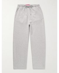 The Elder Statesman - Daily Wide-leg Cotton And Cashmere-blend Jersey Sweatpants - Lyst