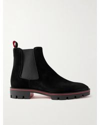Christian Louboutin - Alpinosol Suede Chelsea Boots - Lyst