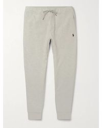 Polo Ralph Lauren - Pantaloni sportivi slim-fit a gamba affusolata in jersey mélange - Lyst