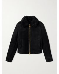 Versace - Shearling Jacket - Lyst