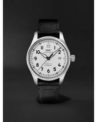 IWC Schaffhausen - Pilot's Mark Xx Automatic 40mm Stainless Steel And Leather Watch - Lyst