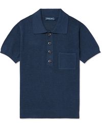 Frescobol Carioca - Clemente Pointelle-knit Cotton Polo Shirt - Lyst