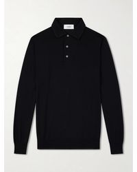 Lardini - Virgin Wool Polo Sweater - Lyst
