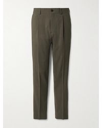 MR P. - Straight-Leg Wool-Blend Seersucker Trousers - Lyst
