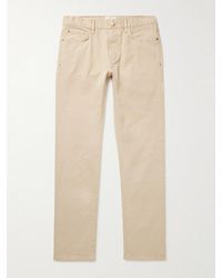Sid Mashburn - Slim-Fit Straight-Leg Cotton-Blend Twill Trousers - Lyst