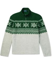 Polo Ralph Lauren - Fleece Sweatshirt With Geometric Pattern - Lyst