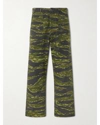 Orslow - U.s. Army Fatigue Printed Straight-leg Rip-stop Cotton Trousers - Lyst