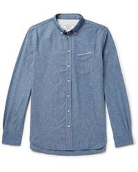 Officine Generale - Cotton-Chambray Shirt - Lyst