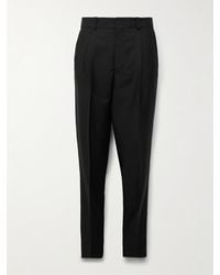 Acne Studios - Porter Slim-fit Pleated Wool And Mohair-blend Trousers - Lyst