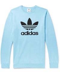 adidas light blue jumper