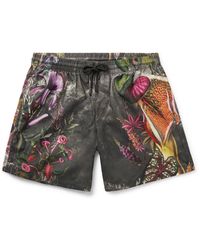 Dries Van Noten - Slim-fit Mid-length Floral-print Swim Shorts - Lyst
