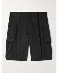 Dolce & Gabbana - Straight-Leg Stretch-Cotton Gabardine Shorts - Lyst