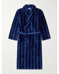 Derek Rose - Aston 36 Striped Cotton-blend Terry Robe - Lyst