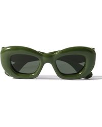 Loewe - Inflated Square-frame Acetate Sunglasses - Lyst
