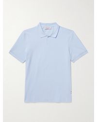 Orlebar Brown - Bruno schmal geschnittenes Polohemd aus Biobaumwoll-Piqué - Lyst