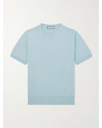 Canali - Knitted Cotton T-Shirt - Lyst