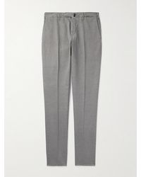 Slowear - Venezia 1951 Slim-fit Straight-leg Cotton And Linen-blend Trousers - Lyst