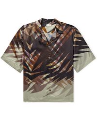 Dries Van Noten - Camp-collar Printed Satin Shirt - Lyst