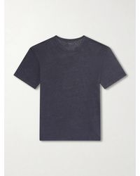 Hartford - Linen-jersey T-shirt - Lyst