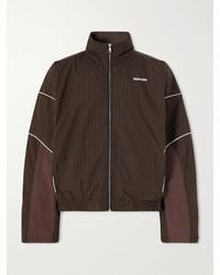 NAHMIAS - Grid Checked Logo-Embroidered Cotton Blouson Jacket - Lyst