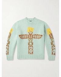 Kapital - Peckish Totem Pole Intarsia Wool Sweater - Lyst
