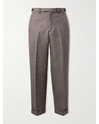Beams Plus - Straight-leg Checked Wool Suit Trousers - Lyst
