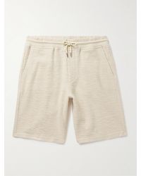 NN07 - Jerry 3520 Straight-leg Cotton-blend Bouclé Drawstring Shorts - Lyst