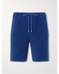 Fedeli - Slim-Fit Cotton-Terry Drawstring Shorts - Lyst