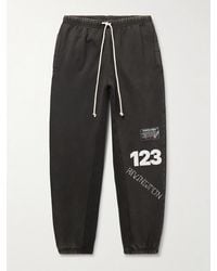 RRR123 - Cva Tapered Logo-Print Embroidered Cotton-Jersey Sweatpants - Lyst