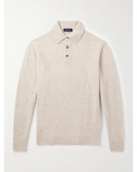 Thom Sweeney - Brushed Cashmere-Blend Polo Shirt - Lyst