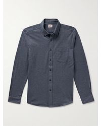 Faherty - Hemd aus Baumwolle mit Button-Down-Kragen und Hahnentrittmuster - Lyst