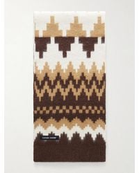 Canada Goose - Logo-Appliquéd Fair Isle Jacquard-Knit Wool And Alpaca-Blend Scarf - Lyst
