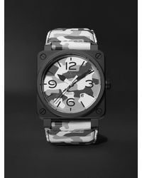 Bell & Ross - Br 03-92 Limited Edition Automatic 42mm Ceramic And Leather Watch - Lyst