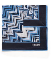 Missoni - Printed Striped Cotton-voile Pocket Square - Lyst