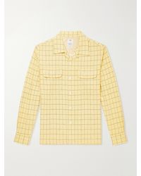 Visvim - Carrow Convertible-Collar Checked Wool Shirt - Lyst