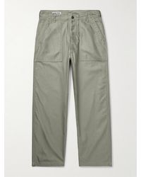 Kaptain Sunshine - Baker Straight-leg Cotton Trousers - Lyst