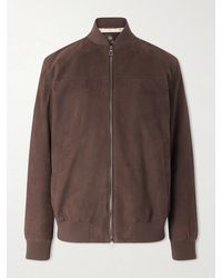 Loro Piana - Ivy Padded Suede Bomber Jacket - Lyst