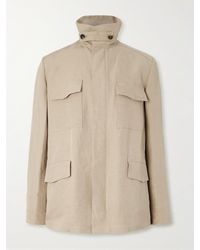 Loro Piana - Linen And Silk-Blend Field Jacket - Lyst