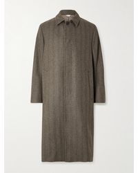 Boglioli - Loden Herringbone Wool-blend Coat - Lyst